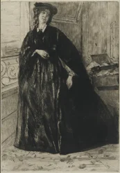 Finette, 1859 (ponto de seca no papel)